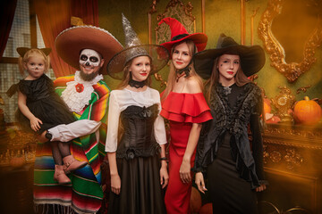 Naklejka premium Enchanted Family Gathering