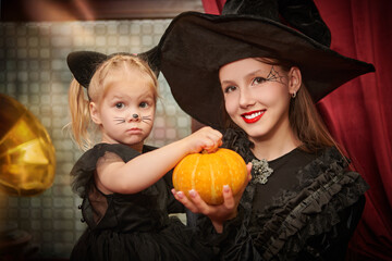 Obraz premium Family Pumpkin Charm