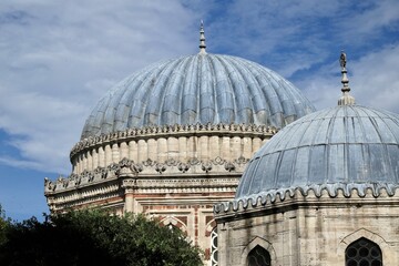 Obraz premium Architectural Detail of the Historic Şehzade Mosque, One of Mimar Sinan’s Works