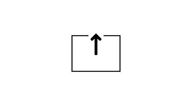 export icons for web and mobile 2d animated video clip Export concept line icon. linear export concept outline symbol design 4k animation video...........