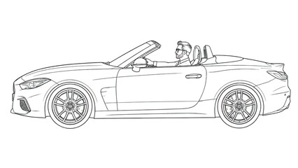 Obraz premium riding luxury cars