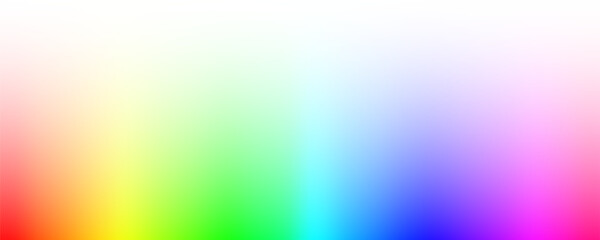 Obraz premium Rainbow RGB gradient white transparebt background. Sun light ultraviolet spectrum. Dynamic abstract with with blurred bright rainbow gradient curve. Vector illustration