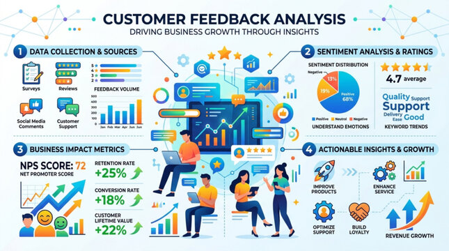 Customer feedback analysis for business growth through insights