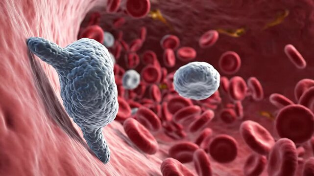 Parasite infection in bloodstream red blood cells pathogen