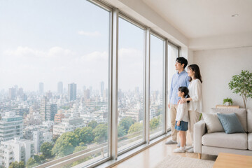 Obraz premium 不動産,内見,物件見学,住宅購入,マンション購入,新築マンション,中古マンション,戸建て住宅