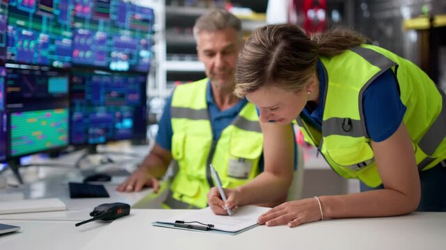 Engineers Doing Shift Handover