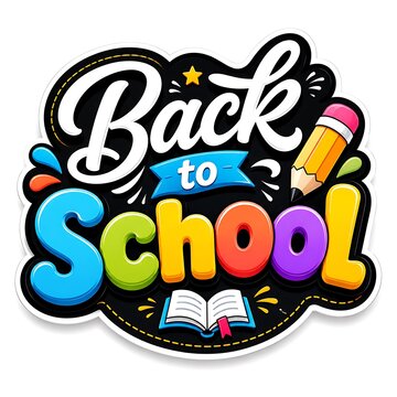 Back to school colorful retro badge sticker and Back to School 2026, Back to School Poster Design 2026, School Admission