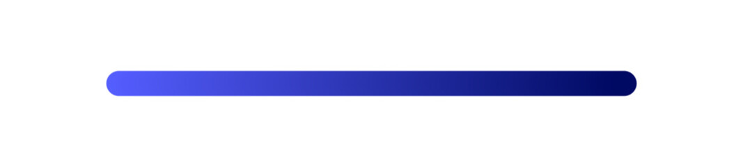 Fototapeta premium A blue gradient horizontal bar on a white background