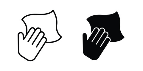 Obraz premium wipe icon