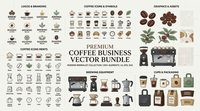 Vector icon set for web and mobile use featuring business, design and internet symbols for website layouts, templates, logos and infographics