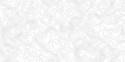 Obraz premium Minimal white landscape topography map area wallpaper. minimal topo paper lines. Topographic contour lines grid map fabric pattern. Geographic mountain relief. Contour hiking design.