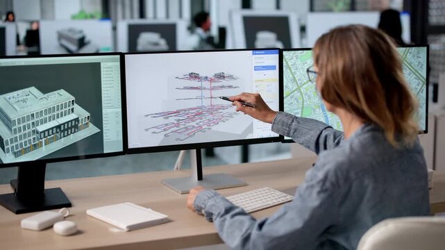 Mechanical Engineer Analyzes HVAC System Design