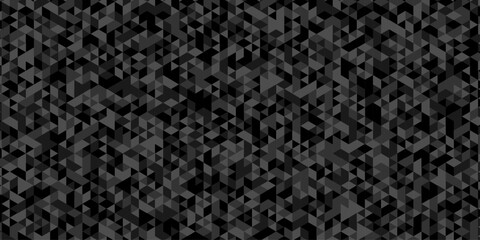 Fototapeta premium Black and gray randomly low polygon vector paper triangle creative diamond surface rectangle technology wallpaper background. Polygon mosaic triangle, business banner corporate background.