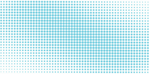Fototapeta premium dot Transparent Vector Gradient Blue Color Halftone Background Staggered Dots Pattern modern dotted