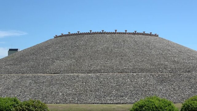 Ancient Japan: Stunning View of Goshikizuka Kofun Burial Mound in Kobe