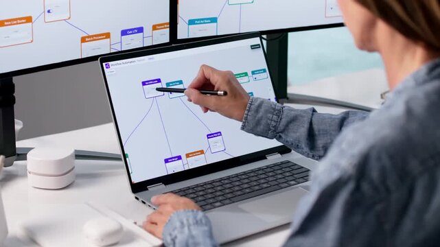 Marketing Manager Carefully Builds Automated Email Campaign
