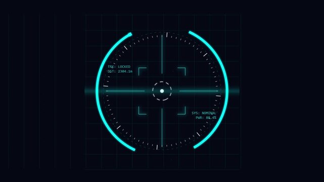 HUD Weapon Interface 4K featuring a circular targeting reticle