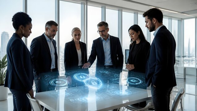 Enterprise IT Security Briefing Hologram