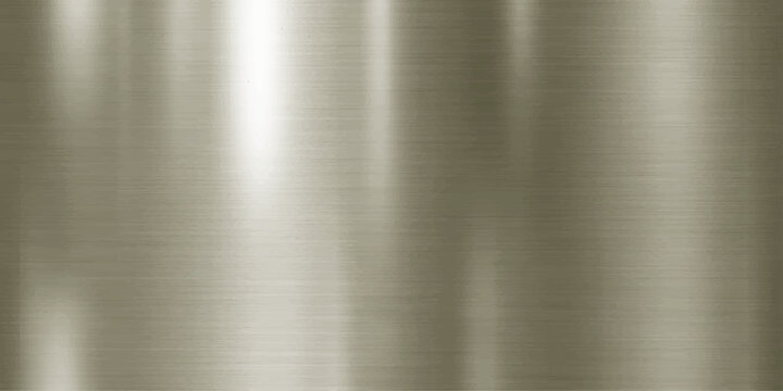 A polished brushed metal surface with vertical reflections, creating a sleek and modern industrial texture.