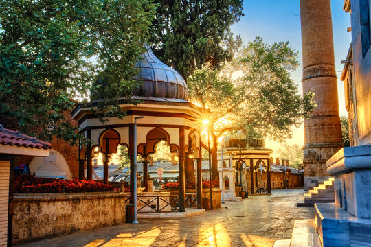 Grand Mosque in Bursa, Turkey.