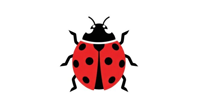 Ladybug Insect Red Black Spots.