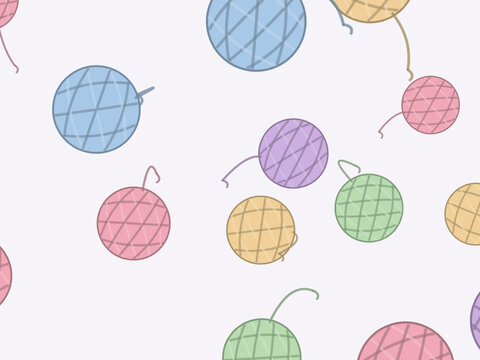 Knitting Yarn and Needles Pattern Cozy Background