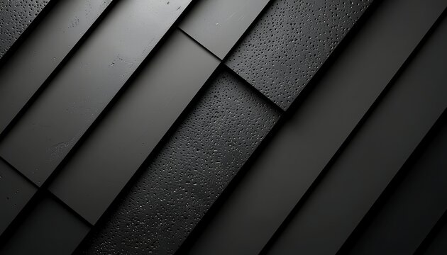 Dark gray metallic slanted panel background.