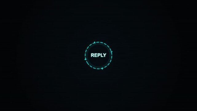 Replay sign icon graphic motion with dashed line