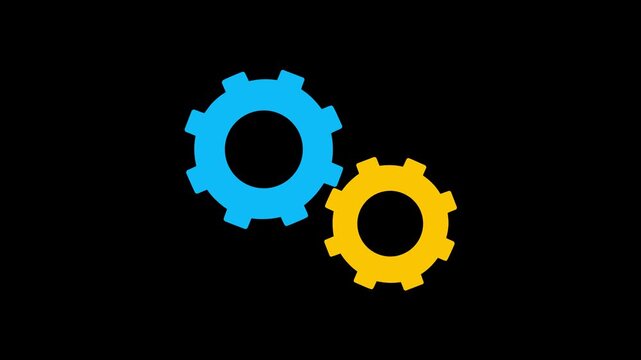 rotation gear setting maintenance repair animation HD 4K