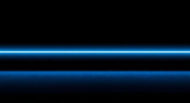 Two horizontal glowing blue light beams positioned against a solid black background.