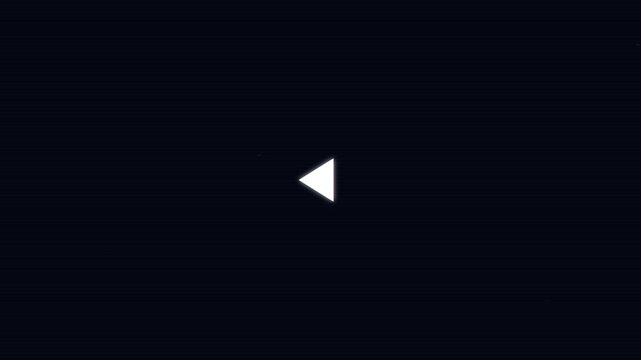 rewind button Animation with digital glitch