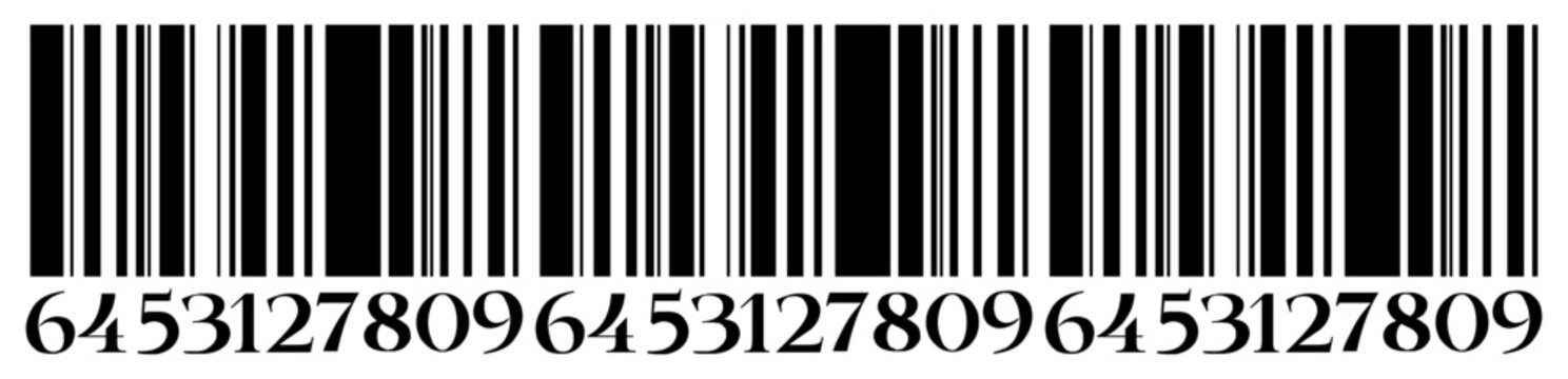 Barcode vector element featuring line code pattern, scan symbol, serial number sticker and retail identification graphic. Ideal for packaging, inventory, logistics, product labeling and technology.