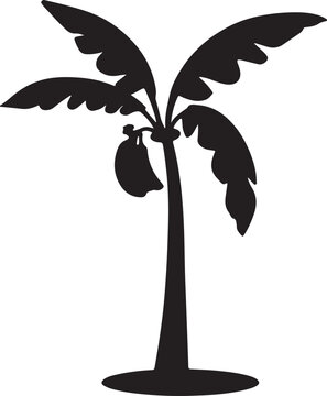Black and white vector illustration of plant with leaf growth, nature eco concept design icon for ecology, spring sprout seedling flora life environment logo illustration