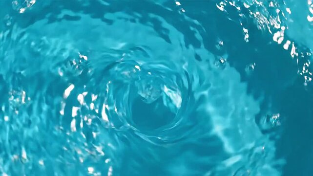 Water Whirlpool: A mesmerizing close-up captures the dynamic motion of a water whirlpool, with turbulent currents swirling into a central vortex.