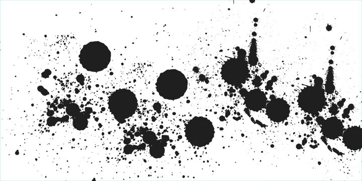 Red Paint Splatter Background With Ink Blots and Grunge Texture for Graphic Design