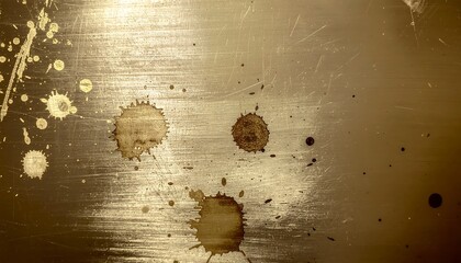 Naklejka premium Stains on Brushed Metal Surface Texture Background