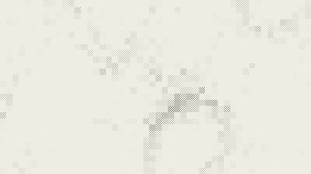 Abstract halftone dot pattern animation with circular motion. 4K Video