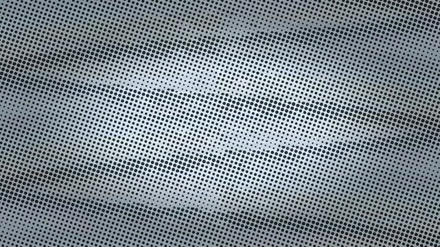 Industrial blue metallic abstract motion with halftone pattern. 4K Video