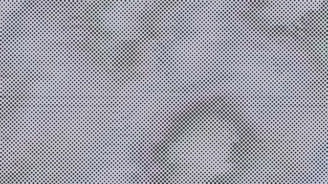 Abstract Shimmering Gray Halftone Dot Pattern Video Loop. 4K Video