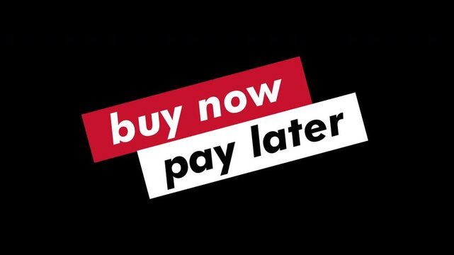 Buy Now Pay Later red and white ribbons