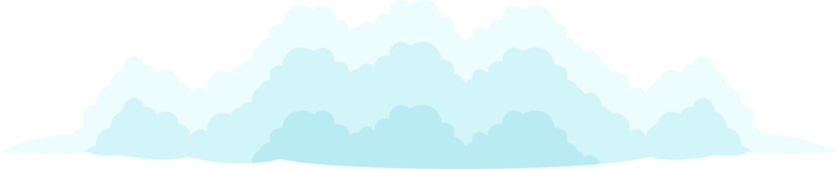 Fototapeta premium vector illustration of a cloud landscape