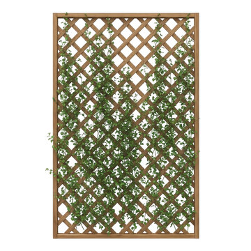Green woven lattice fence texture pattern