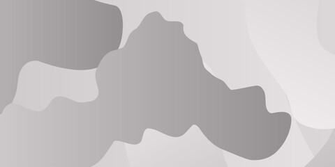 Seamless camouflage pattern with overlapping irregular patches of gray, white, black tones. Gray brown beige doodle abstract background. Illustration for banner, poster, card.  © Tafseer