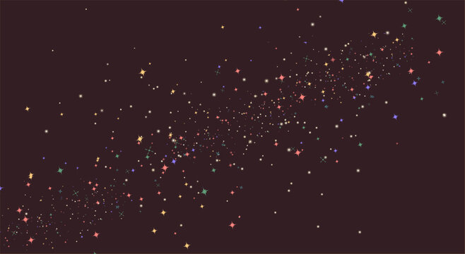Festive Galaxy Backdrop with Colorful Star Sprinkles.