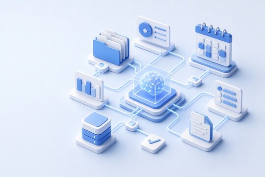 AI Workflow Automation Concept Illustration