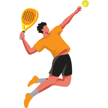Playing Padel Illustration