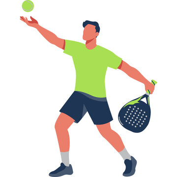 Playing Padel Illustration