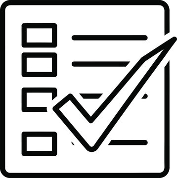 Checklist icon with a pen