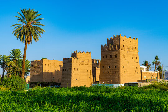 Saudi Arabia, Najran Province, Najran, Traditional Arabic mud houses