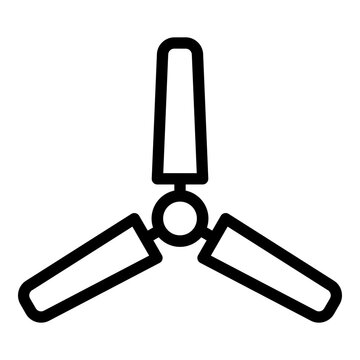 ceiling fan line icon